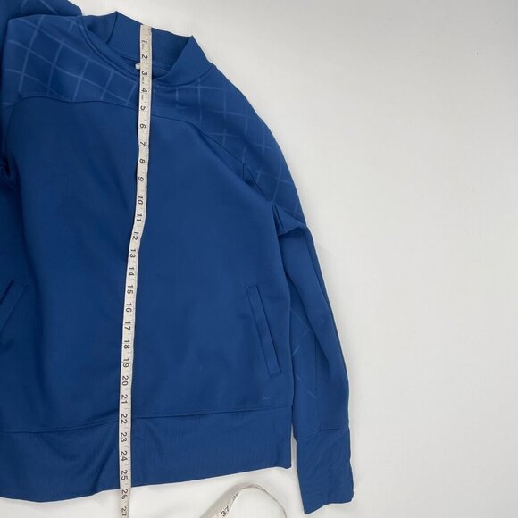 Nike Golf Dri Fit Blue Full Zip Collarless Jacket Mens Size Large Outdoor - Picture 7 of 13